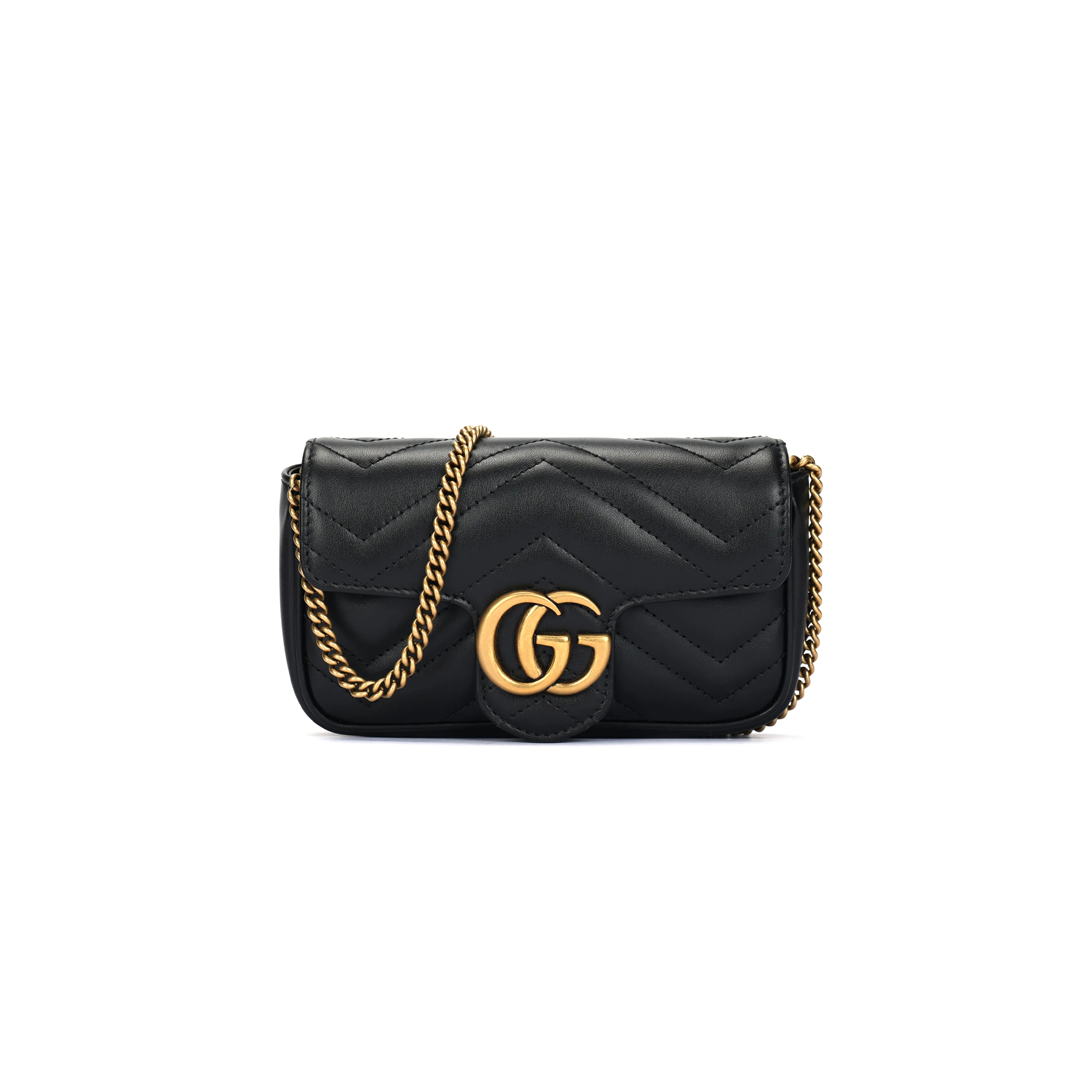 GUCCI GG MARMONT MATELASSÉ LEATHER SUPER MINI BAG 476433 (16.5*10*4.5cm)